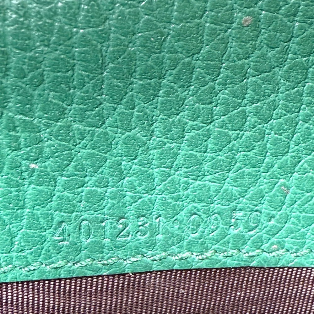 Authentic Gucci Dionysus mini bag emerald green leather silver chain strap - Picture 9 of 16